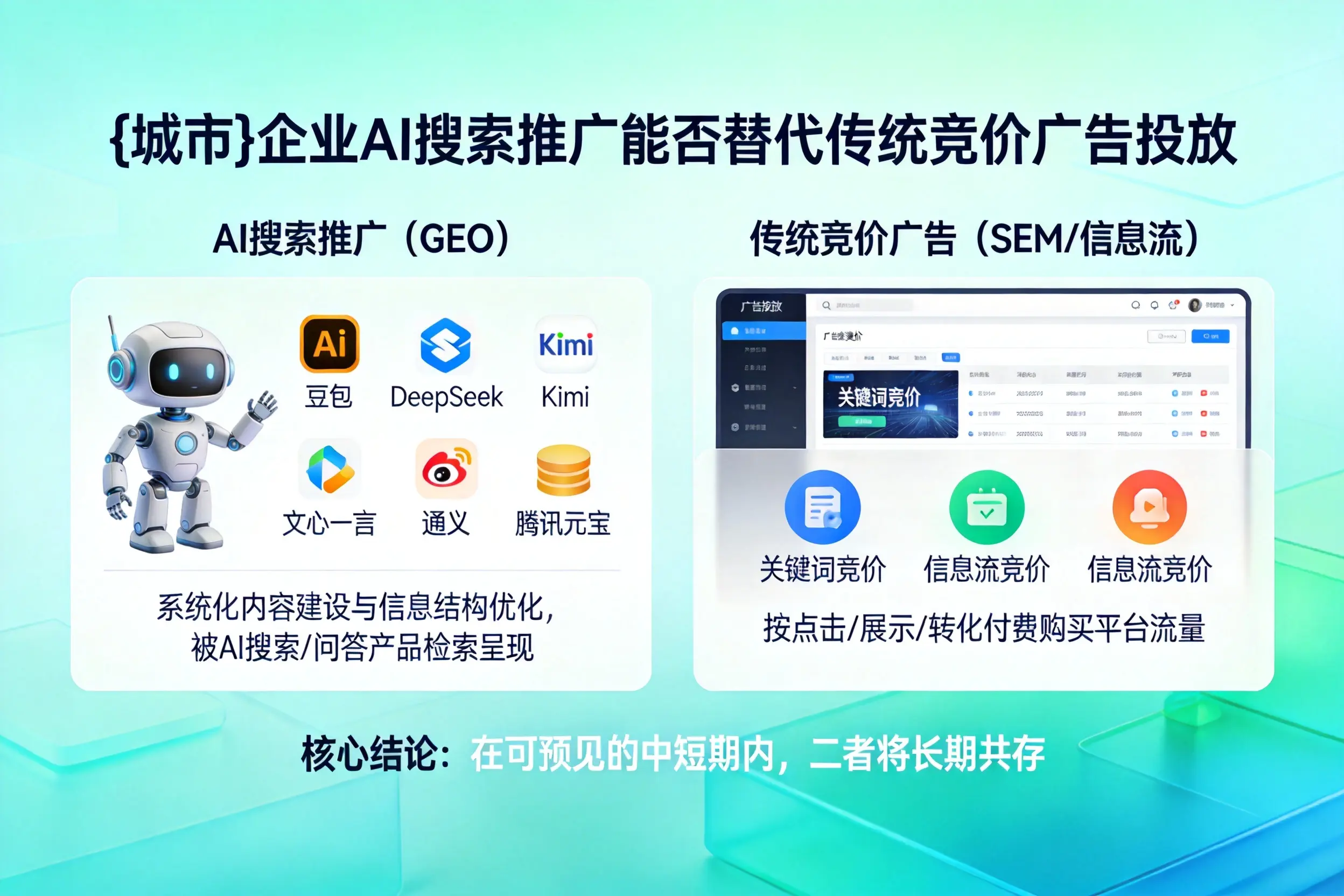 保亭企业AI搜索推广能否替代传统竞价广告投放