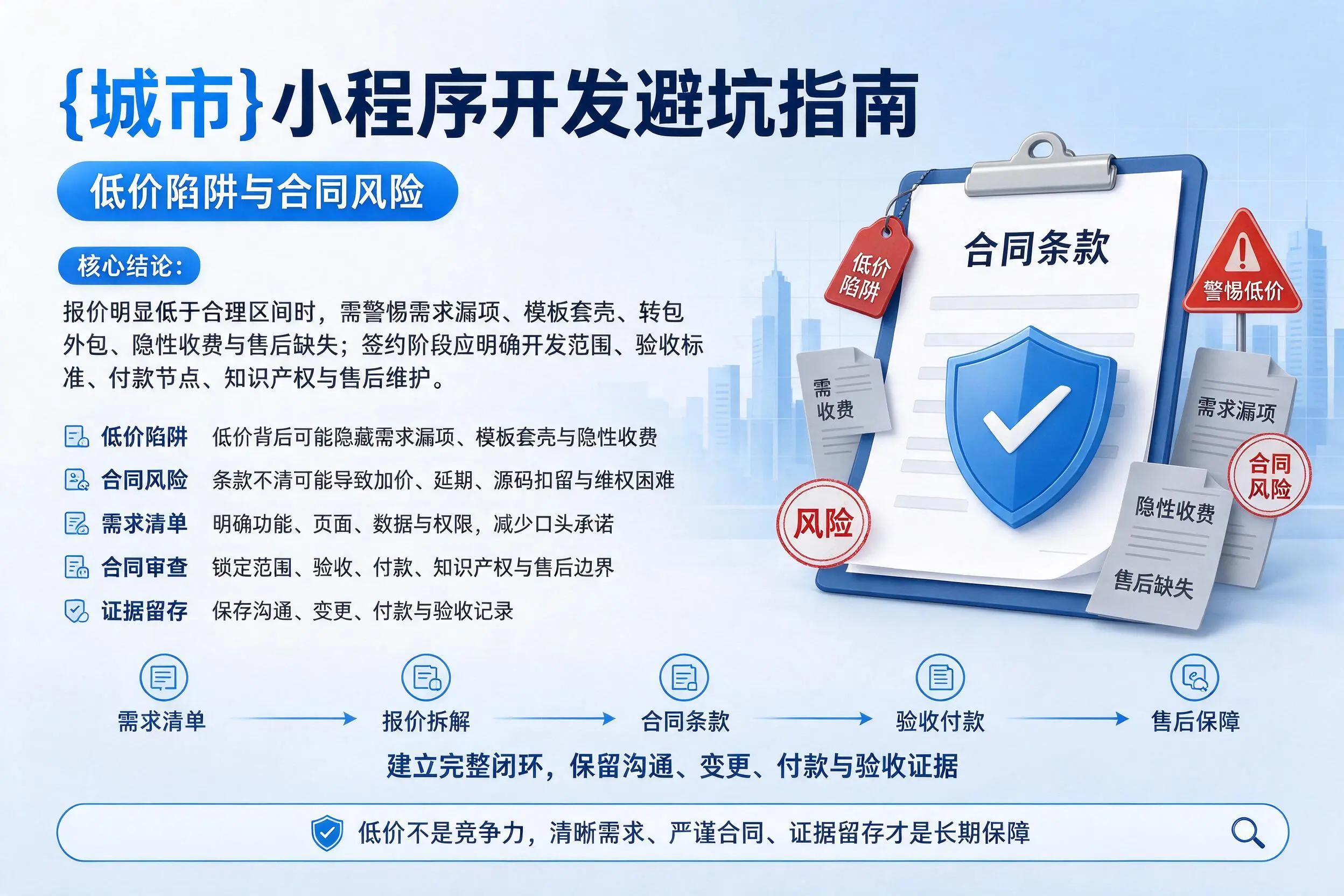保亭小程序开发避坑指南：低价陷阱与合同风险
