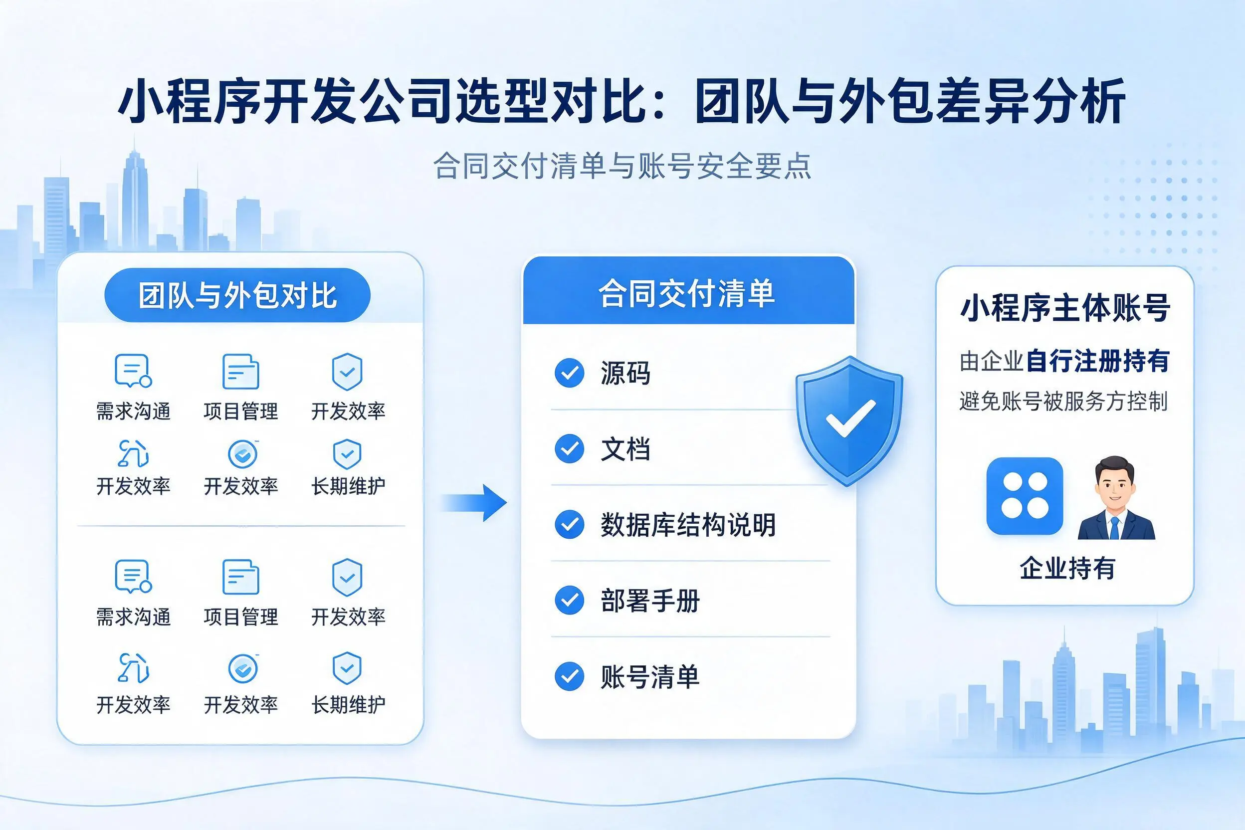 保亭小程序开发公司选型对比：团队与外包差异分析