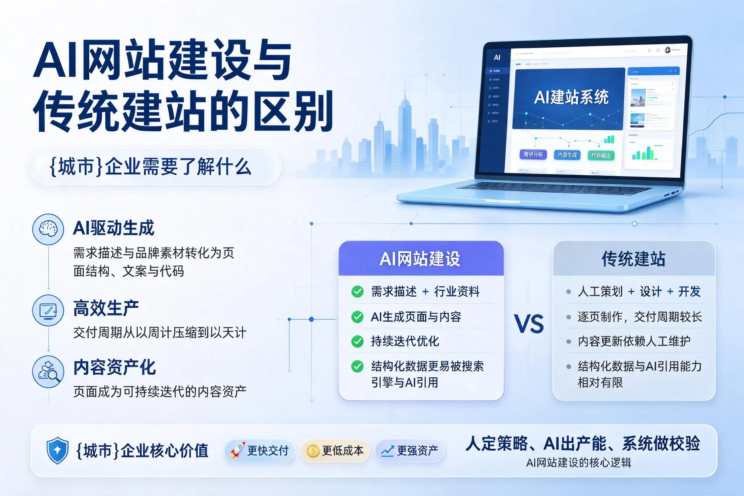 AI网站建设与传统建站的区别，保亭企业需要了解什么