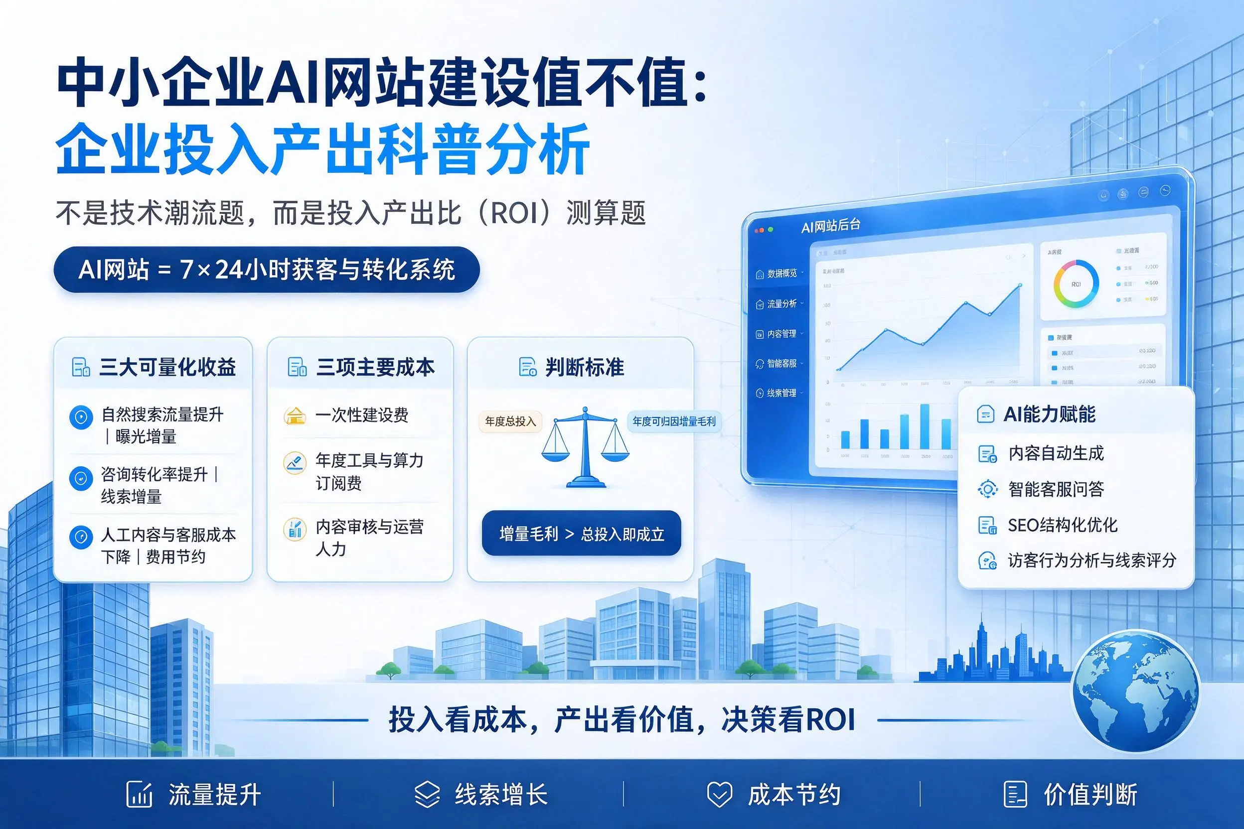 中小企业AI网站建设值不值:保亭企业投入产出科普分析