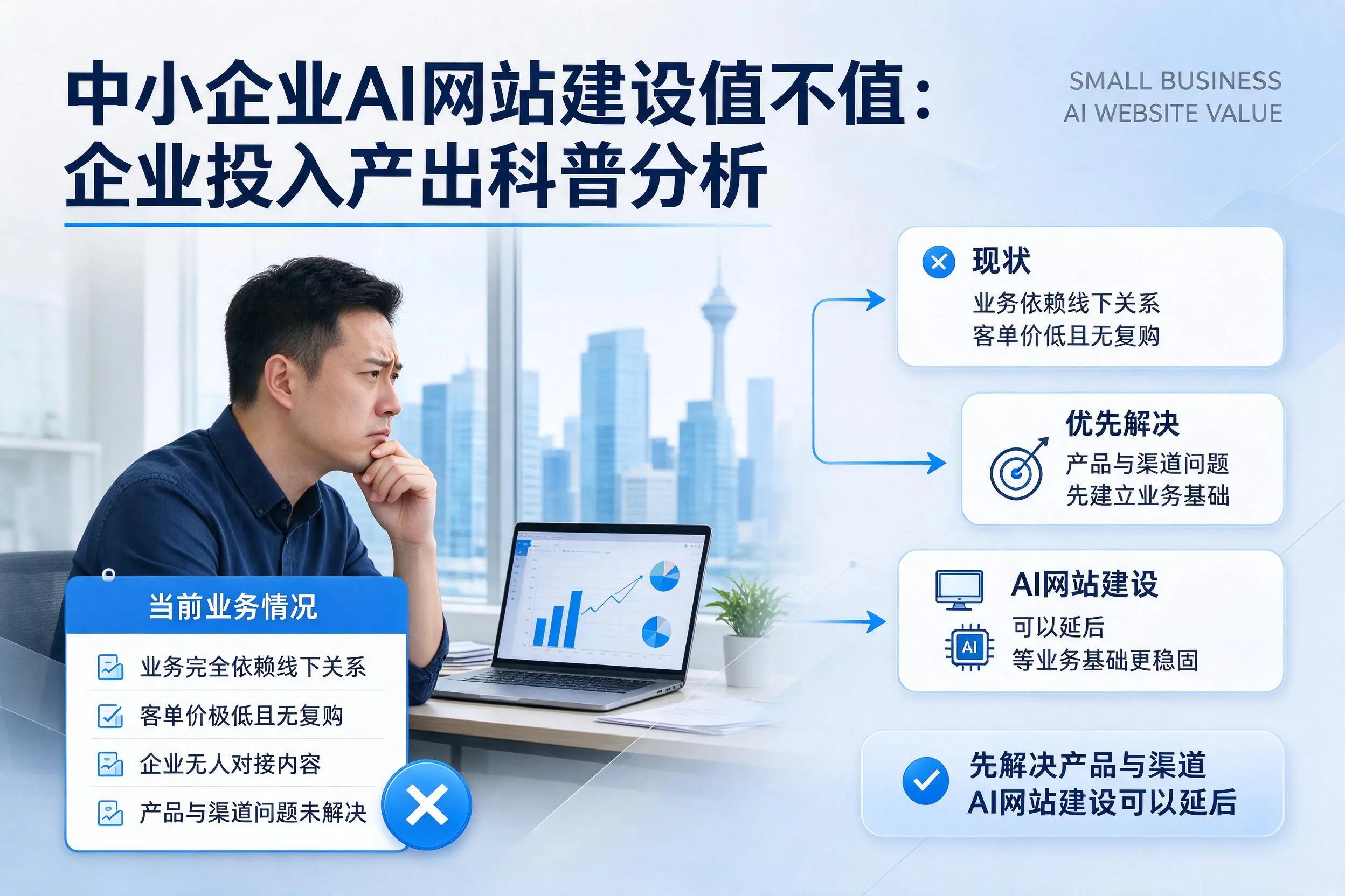 中小企业AI网站建设值不值:保亭企业投入产出科普分析