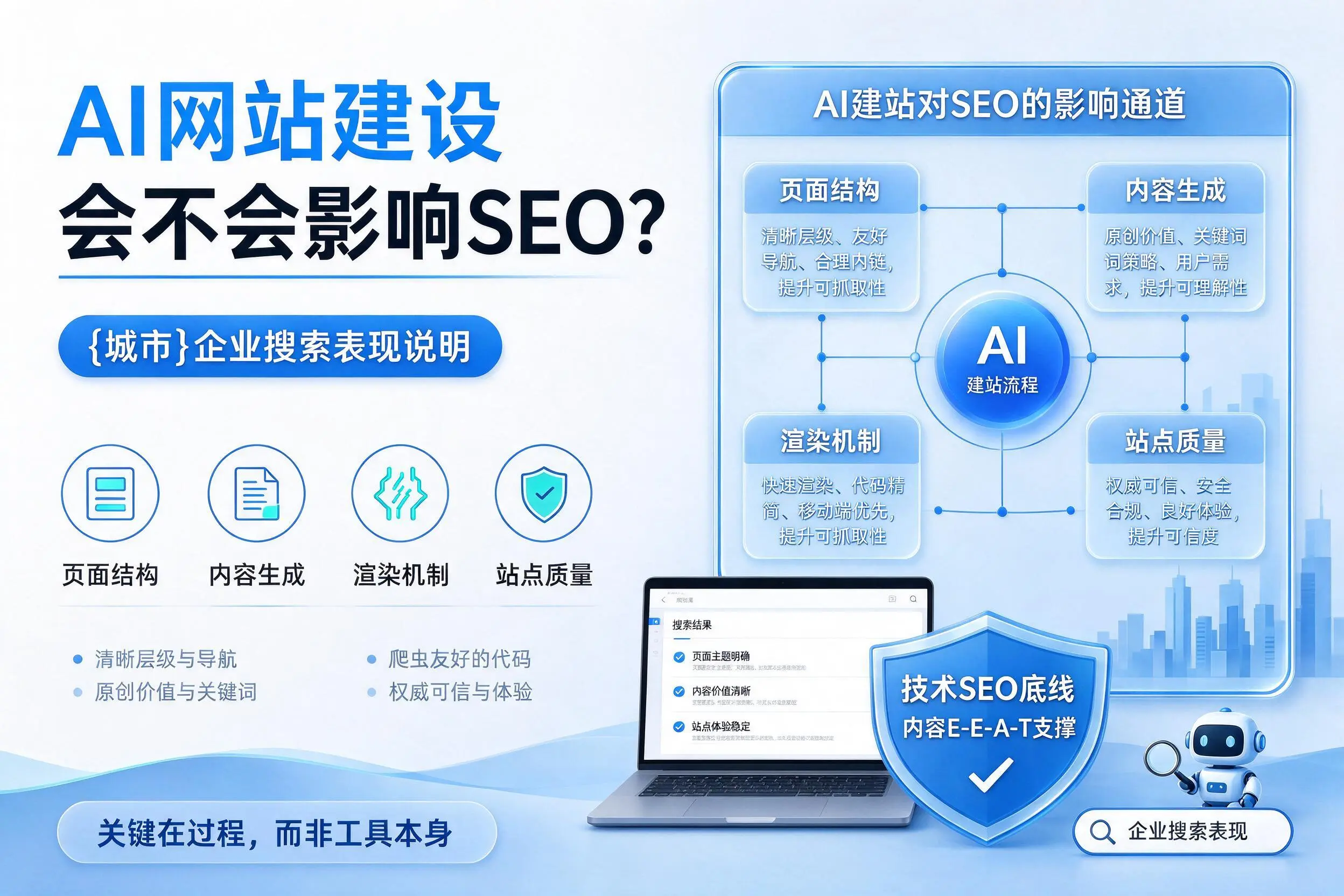 AI网站建设会不会影响SEO?保亭企业搜索表现说明