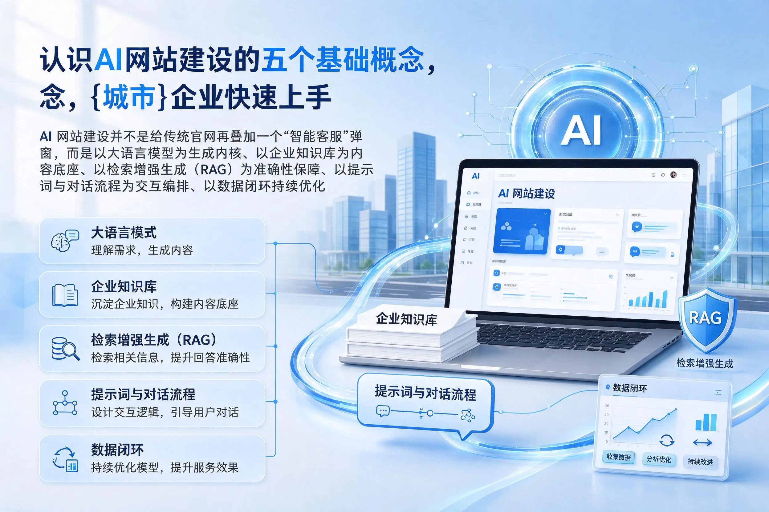 认识AI网站建设的五个基础概念，保亭企业快速上手