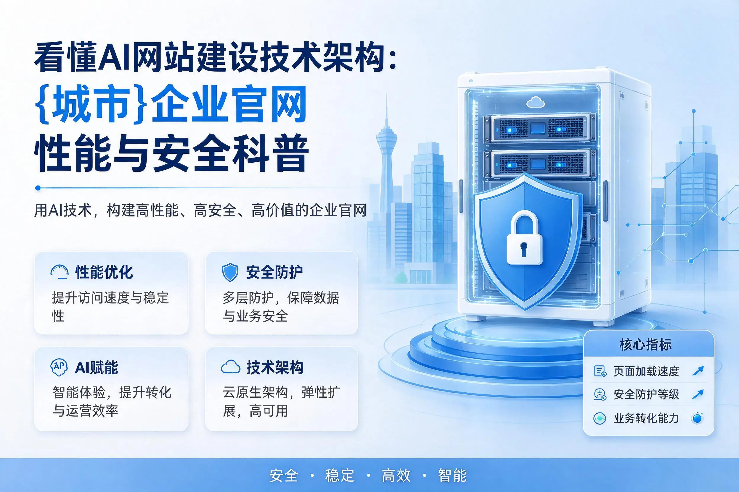 看懂AI网站建设技术架构:保亭企业官网性能与安全科普
