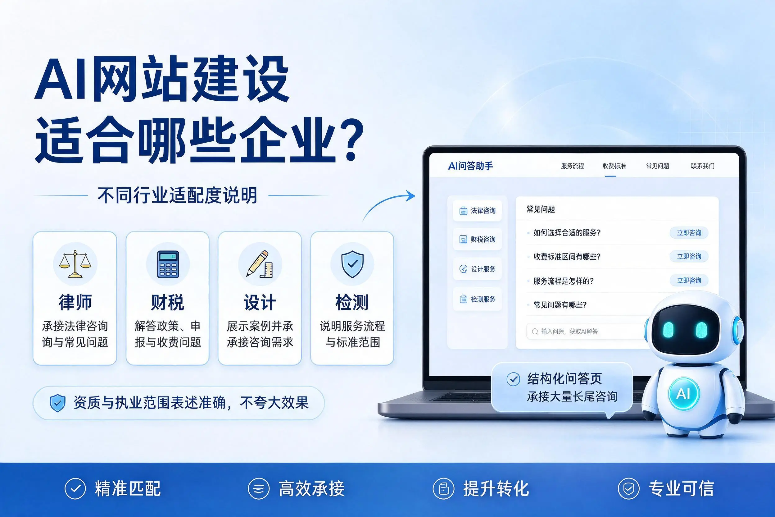 AI网站建设适合哪些企业？保亭不同行业适配度说明