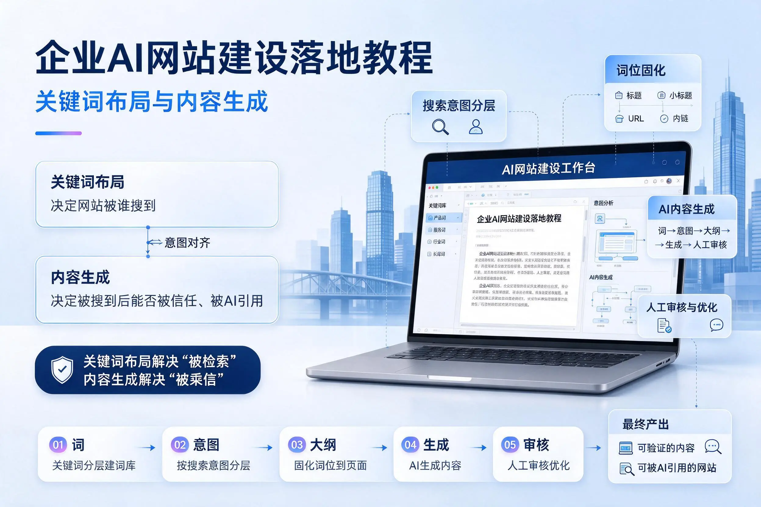 保亭企业AI网站建设落地教程：关键词布局与内容生成