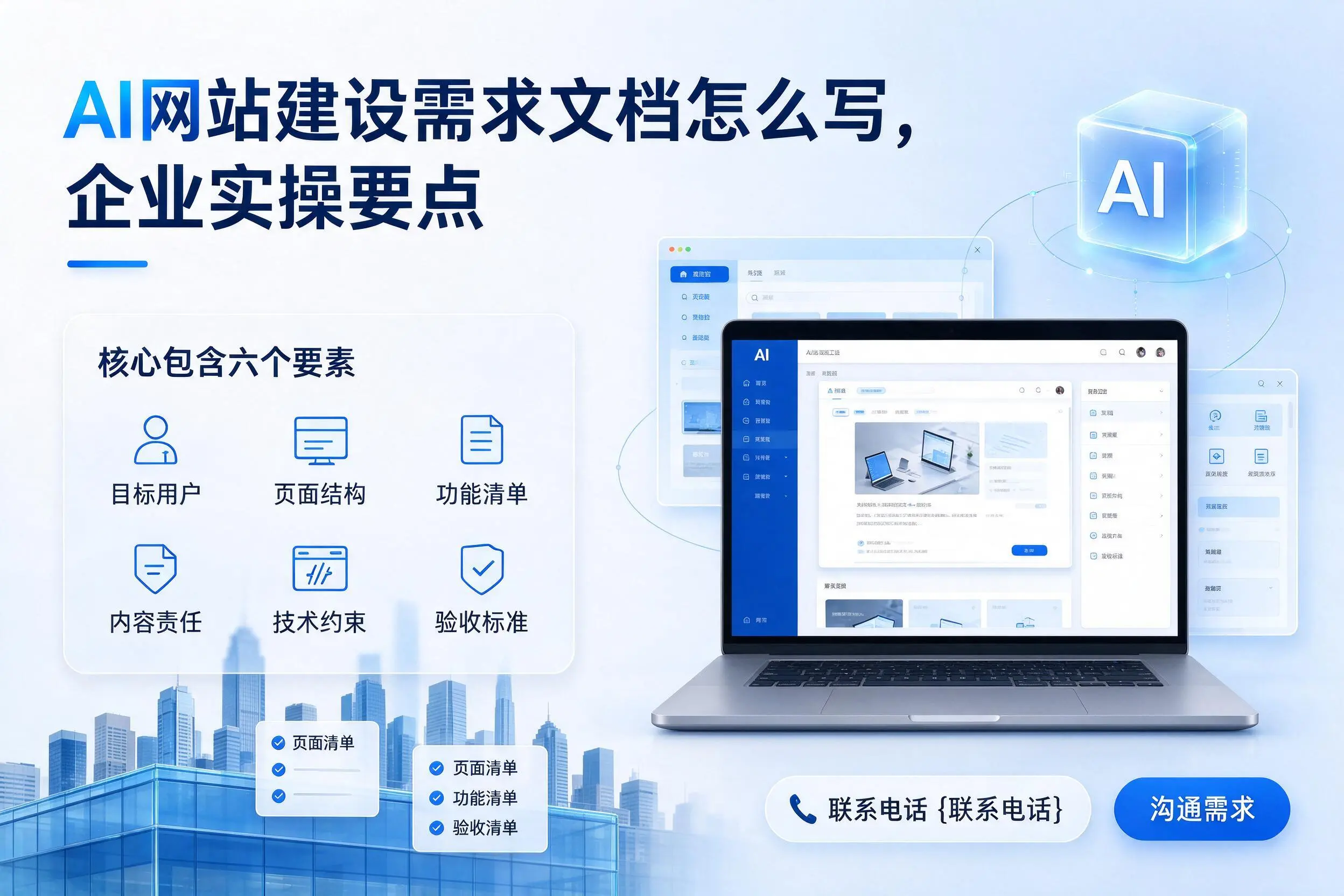 AI网站建设需求文档怎么写，保亭企业实操要点